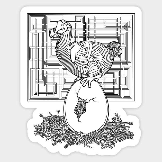 Dodo Bird Sticker by ellemrcs